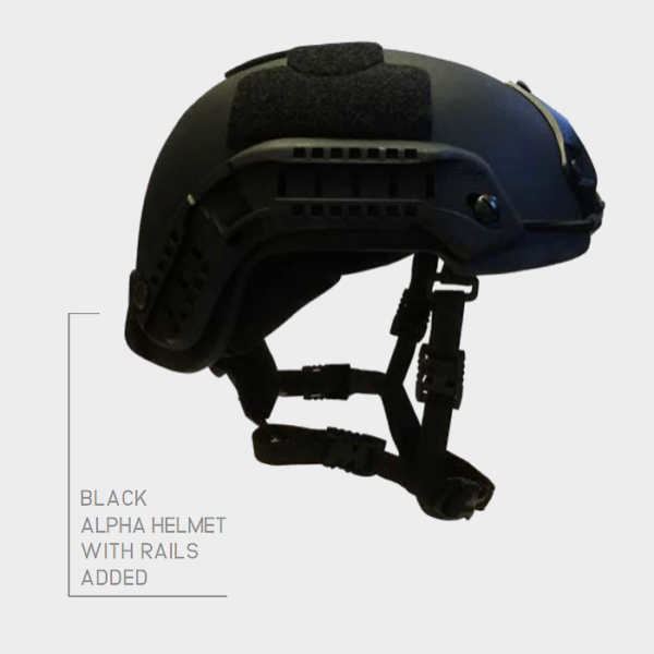 Black Sarkar Alpha High Cut Helmet