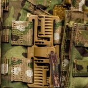 advanced tactical vest buckle front close up