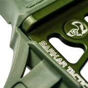 close up of green nvg bracket