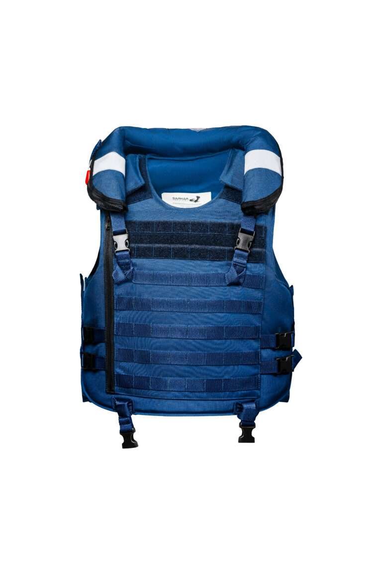 blue sarkar flotation vest